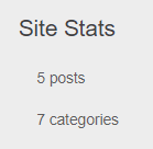 site stats